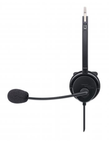 Manhattan Mono On-Ear, USB-A for both sound and mic use, Wired Headset/Headphone