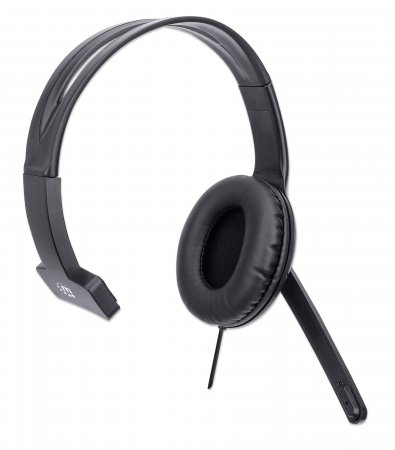 Manhattan (180504) Mono Over-Ear, USB-A for sound/mic, Wired Headset/Headphone