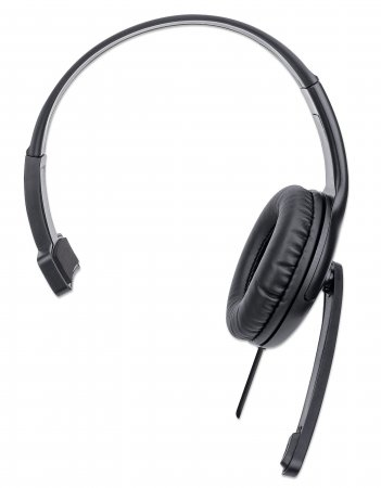 Manhattan (180504) Mono Over-Ear, USB-A for sound/mic, Wired Headset/Headphone