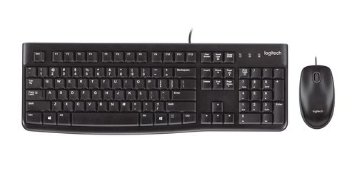 Logitech Desktop MK120 Full Size Wired Keyboard USB Mouse Included | 920-002562