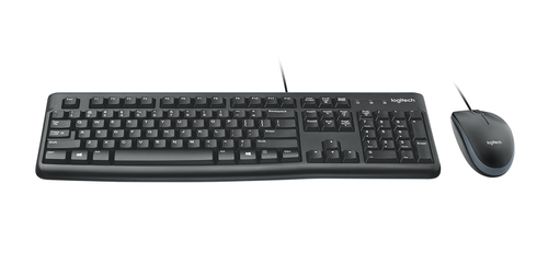 Logitech Desktop MK120 Full Size Wired Keyboard USB Mouse Included | 920-002562