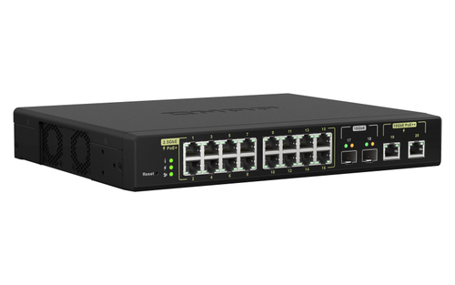 QNAP (QSW-M2116P-2T2S), L2, 2.5G PoE, Managed Network Switch