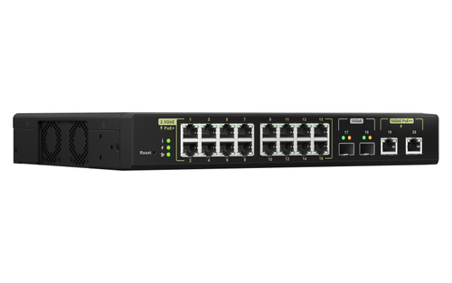 QNAP (QSW-M2116P-2T2S), L2, 2.5G PoE, Managed Network Switch