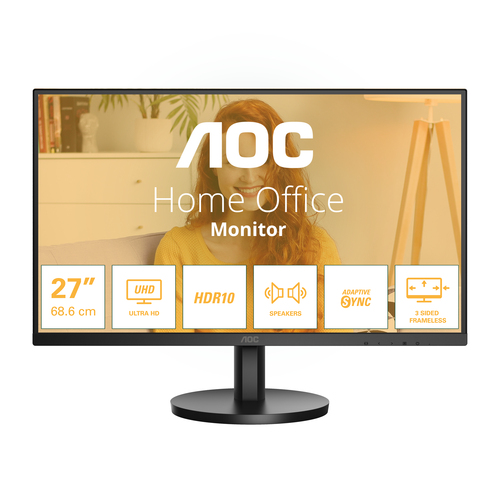 AOC B3 (U27B3A), (27"), 3840 x 2160 pixels, 4K Ultra HD, LCD Monitor