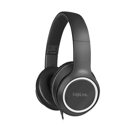 LogiLink HS0053, Wired, 20 - 20000 Hz, Headset/Headphones, Black
