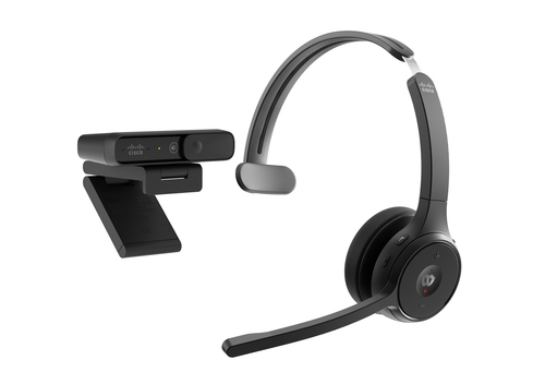 Cisco Headset 722, (BUN-721+CAMD-C-WW), Dual, Wireless, Headset/Headphone, Black