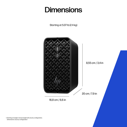 HP Z2 Mini G1a workstation with AMD Ryzen AI Max+ PRO, 128GB/1TB, W11 Pro