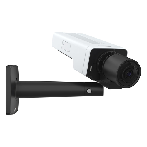 Indoor security camera with exchangeable 2.8–13 mm lens, tamper alarm, and PoE power