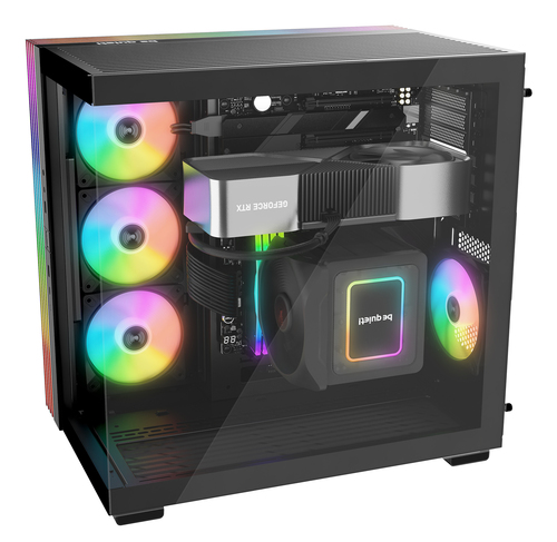 be quiet! LIGHT BASE 600 LX, ATX, mATX, Mini-ITX, Glass, SGCC Midi Tower PC Case