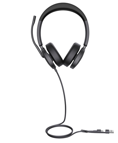 Yealink UH48 Dual USB-C/A, Wired, 20 - 20000 Hz, Headset/Headphones, Black