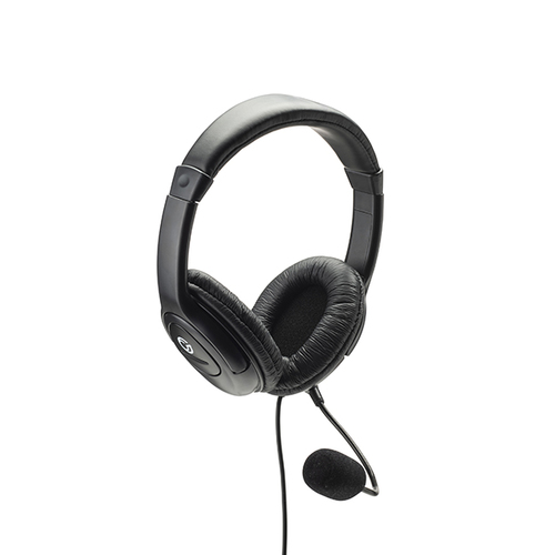 connektgear HP512 Stereo with Boom Mic & Volume Control, Wired Headset/Headphone