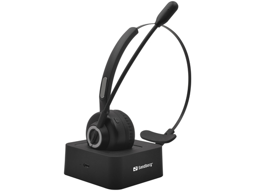 Sandberg Wireless Office Headset Pro, Headset/Headphones, Black
