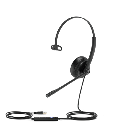 Yealink  (UH34-MONO-TEAMS), Wired,  20 - 20000 Hz, Headset/Headphones, Black