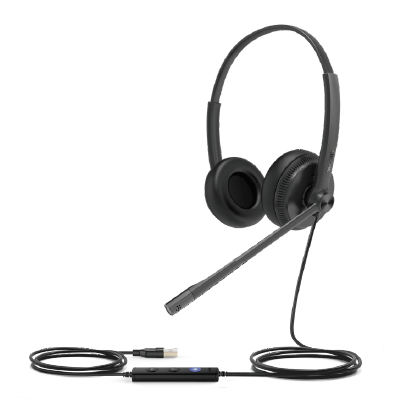 Yealink (UH34-LITE-DUAL-UC), Wired, 20 - 20000 Hz, Headset/Headphones, Black