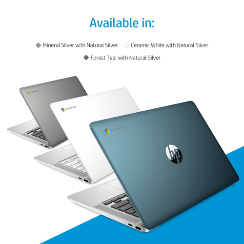 HP Chromebook 14a-nd0002na, AMD 3000 14" 1366 x 768 pixels 4 GB, 64 GB ChromeOS