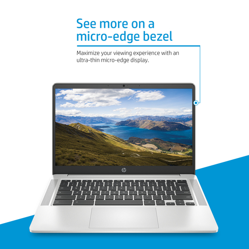 HP Chromebook 14a-nd0002na, AMD 3000 14" 1366 x 768 pixels 4 GB, 64 GB ChromeOS