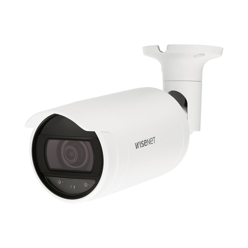 Hanwha ANO-L7022R outdoor IP bullet security camera with 4 MP resolution and PTZ control