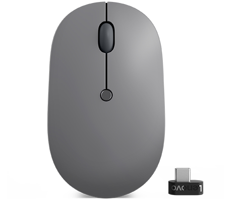 Lenovo Go, Ambidextrous, Optical, RF Wireless, 2400 DPI, Mouse