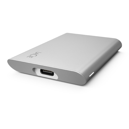LaCie STKS1000400 1TB External SSD, USB-C 3.2 Gen2, 1050MB/s, High-Speed Silver