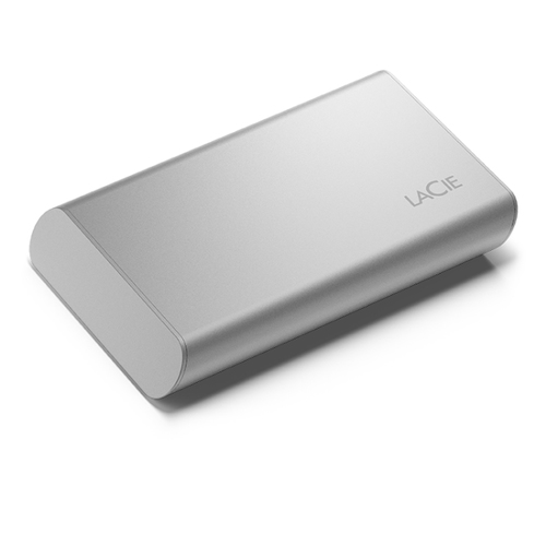 LaCie STKS1000400 1TB External SSD, USB-C 3.2 Gen2, 1050MB/s, High-Speed Silver