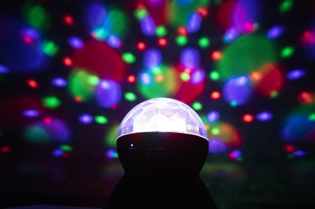 Manhattan Sound Science Disco Light Ball 3W speaker compact party setup