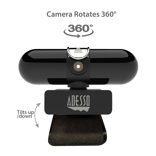 Adesso CyberTrack H7 4MP USB Webcam – 2K 2560x1440, 30fps, MJPG/YUY2, 1440p