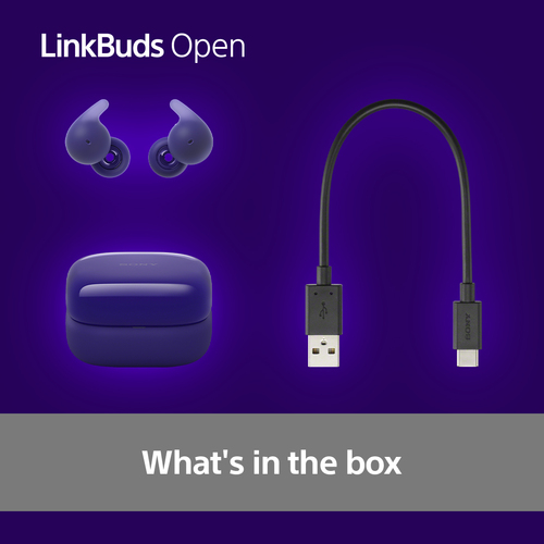 Sony LinkBuds Open WFL910V, Wireless, 20 - 20000 Hz, Headset/Headphones, Violet