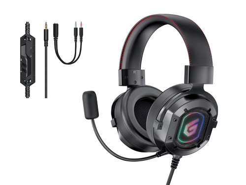 Conceptronic ATHAN Stereo Sound, Wired, 20 - 20000 Hz, Gaming, Headset/Headphones, Black