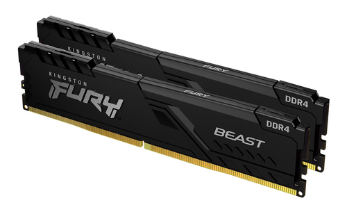 Kingston (KF432C16BBK2/32) FURY Beast 32GB,2 x 16 GB 3200MT/s DDR4 DIMM RAM