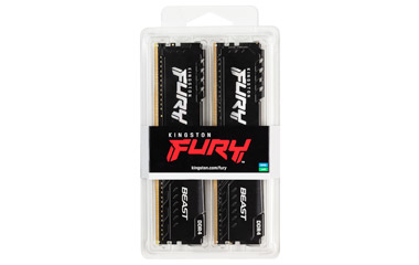 Kingston FURY Beast (KF432C16BBK2/8) 8GB, 2 x 4GB 3200MT/s DDR4 DIMM RAM
