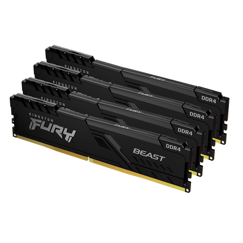 Kingston FURY Beast, 32GB 3200MT/s DDR4 4 x 8 GB 288-pin DIMM RAM for PC/Server