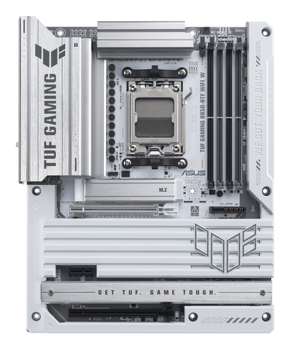 TUF GAMING B850-BTF WIFI W Socket AM5 CPU slot close-up