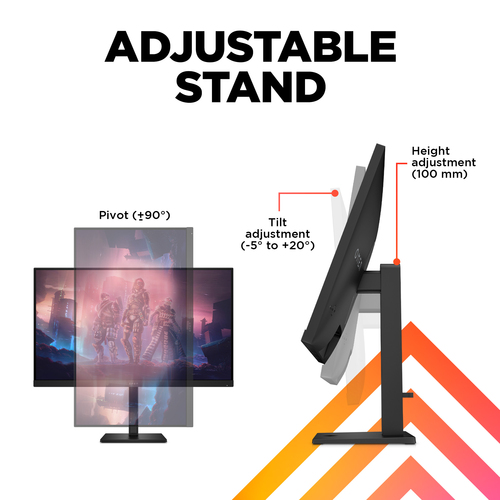 HP OMEN QHD 165Hz Gaming Monitor, 2560 x 1440 pixels, Quad HD, LCD