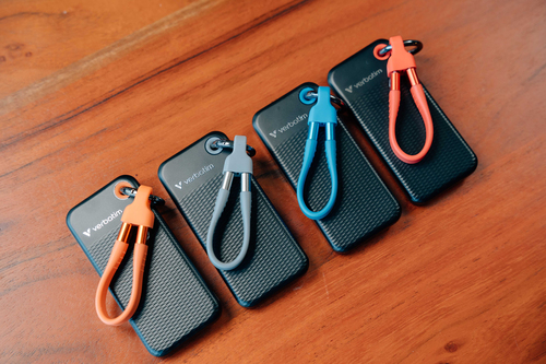 Verbatim Pocket SSD 1TB USB-C 3.2 Gen2 Portable SSD, 1000MB/s, Black/Blue