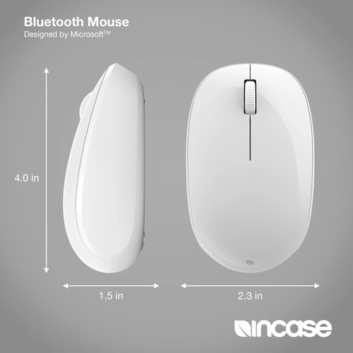 Incase Designed by Microsoft Bluetooth Mouse, Ambidextrous, Bluetooth 1000 DPI