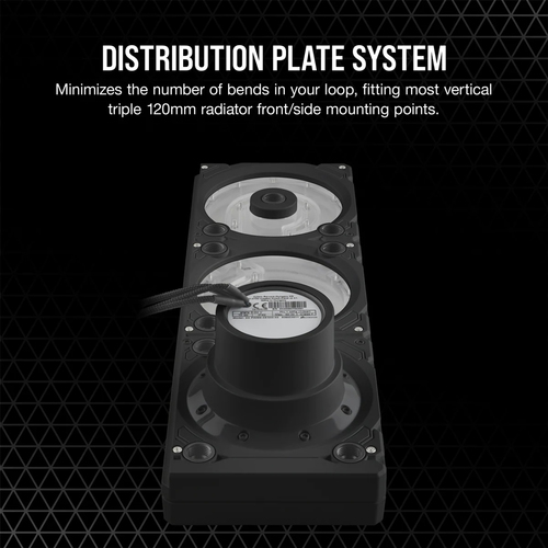 Corsair XD7 Pump & Reservoir Brass Copper Black 4Pin Liquid Cooler CX-9040005-WW