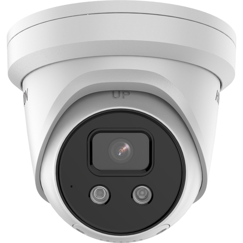 Hikvision DS-2CD2346G2-ISU/SL capturing a parking lot with clear 4MP resolution