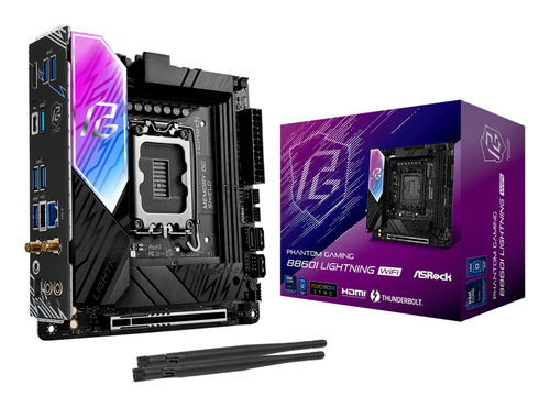 ASRock B860I Lightning WiFi Intel LGA1851 Mini ITX DDR5 Motherboard PCIex16 DIMM