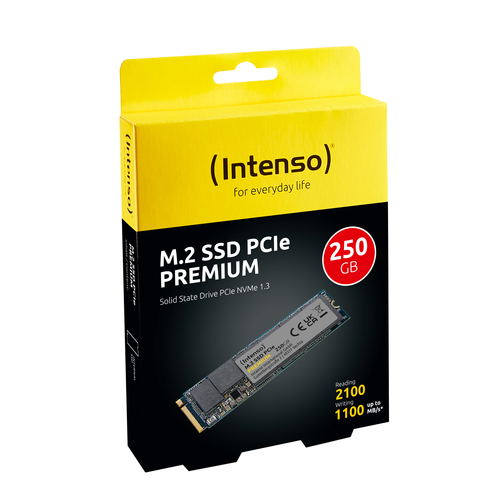 Intenso M.2 SSD PCIe Premium, 250 GB M.2 NVMe SSD
