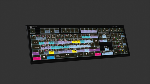 Logickeyboard ASTRA 2 full size backlit keyboard for DaVinci Resolve