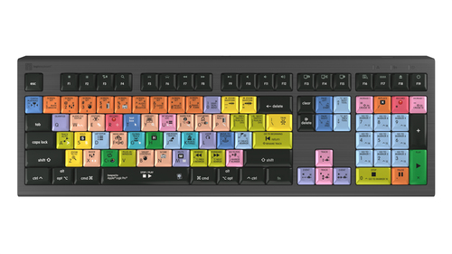 Logic keyboard LKB-LOGXP2-A2M-UK wired USB black front view image