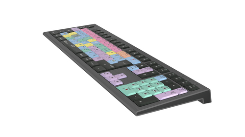 Logic keyboard LKB FCPX10 scissor key switch close up