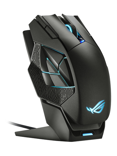 ASUS ROG Spatha X, Right-hand, Optical, RF Wireless + USB Type-C, Mouse
