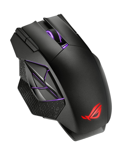 ASUS ROG Spatha X, Right-hand, Optical, RF Wireless + USB Type-C, Mouse