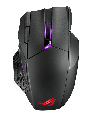 ASUS ROG Spatha X, Right-hand, Optical, RF Wireless + USB Type-C, Mouse