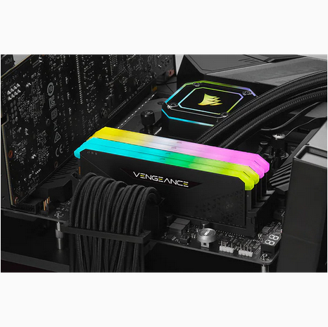 Corsair Vengeance RGB, 32GB DDR4, 3200 MHz,2 x 16 GB DIMM RAM for PC/Server