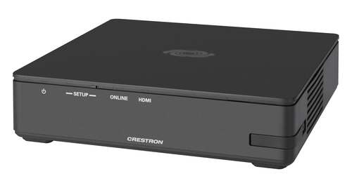 Crestron AM-3100-WF-I desktop 4K video conference device with PoE and USB connectivity
