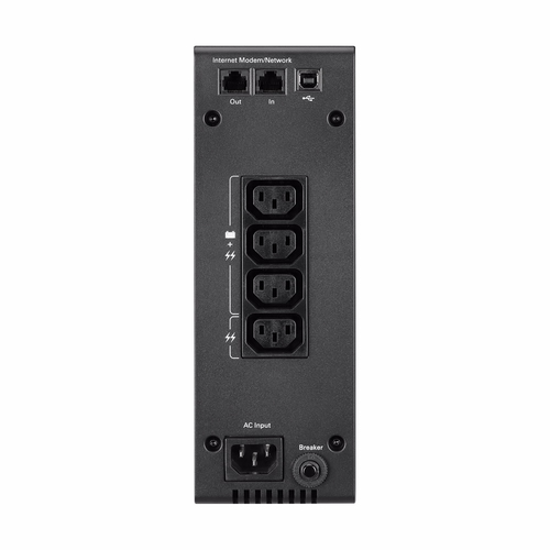 Eaton 5S550IBS UPS rear panel with USB Type-B port and C13 outlets