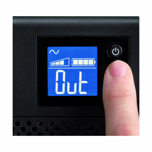 Eaton 5SC1500IBS UPS with hot-swap battery slot open for maintenance