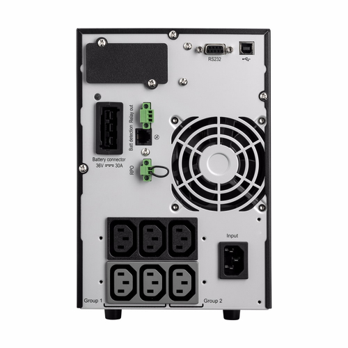 Eaton 9SX1500IBS UPS ports with USB Type B and RS 232 interface